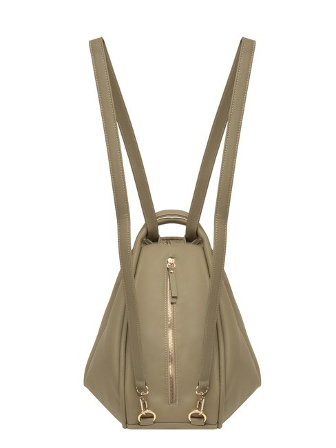 TRIO  Zaino sacca in pelle martellata tortora - Borse Donna