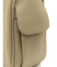 LESAC TRIO  Zaino sacca in pelle martellata tortora - Borse Donna - 7