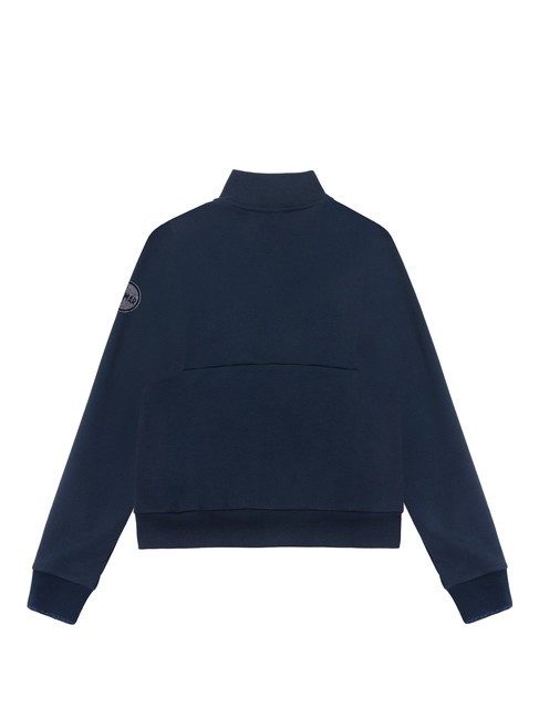 CONNECTIVE Felpa collo alto full zip navy blue - Felpe Donna