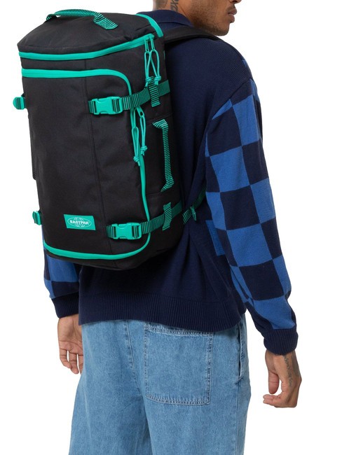 CARRY PACK Zaino borsone porta pc 17" kontrast stripe black - Zaini Scuola & Tempo Libero