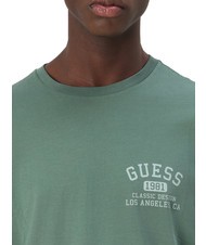 GUESS BSC CLASSIC T-Shirt in cotone urban sky multi - T-shirt Uomo - 3