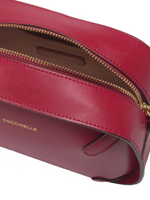 MALETA CALF Mini Bag a tracolla, in pelle sangria - Borse Donna