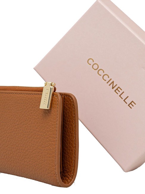 METALLIC SOFT Portafoglio piccolo in pelle skin - Portafogli Donna