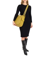 LESAC TRIO  Zaino sacca in pelle martellata senape - Borse Donna - 6