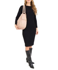 LESAC TRIO  Zaino sacca in pelle martellata rosa - Borse Donna - 5