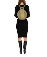 LESAC TRIO  Zaino sacca in pelle martellata tortora - Borse Donna - 5