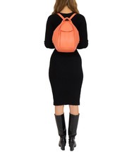 LESAC TRIO Zaino sacca in pelle nappa salmone scuro - Borse Donna - 5