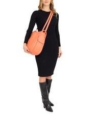 LESAC TRIO Zaino sacca in pelle nappa salmone scuro - Borse Donna - 6