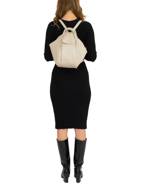 TRIO Zaino sacca in pelle nappa ghiaccio - Borse Donna