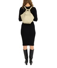 LESAC TRIO Zaino sacca in pelle nappa panna - Borse Donna - 5