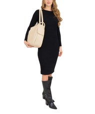 LESAC TRIO Zaino sacca in pelle nappa beige - Borse Donna - 4