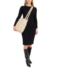 LESAC TRIO Zaino sacca in pelle nappa beige - Borse Donna - 6