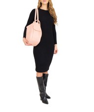 LESAC TRIO Zaino sacca in pelle nappa rosa polvere - Borse Donna - 4