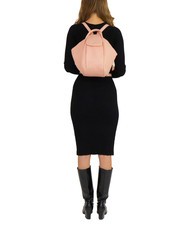 LESAC TRIO Zaino sacca in pelle nappa rosa polvere - Borse Donna - 5