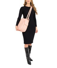 LESAC TRIO Zaino sacca in pelle nappa rosa polvere - Borse Donna - 6