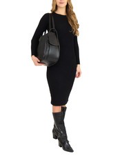 LESAC TRIO Zaino sacca in pelle nappa nero19 - Borse Donna - 4