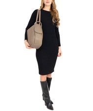 LESAC TRIO Zaino sacca in pelle nappa fango - Borse Donna - 4