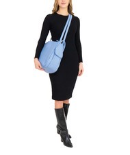 LESAC TRIO Zaino sacca in pelle nappa azzurro - Borse Donna - 6