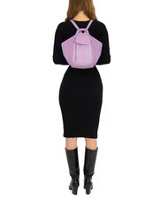 LESAC TRIO Zaino sacca in pelle nappa lilla - Borse Donna - 5