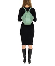 LESAC TRIO Zaino sacca in pelle nappa verde salvia - Borse Donna - 5