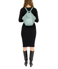 LESAC TRIO Zaino sacca in pelle nappa verde salvia medio - Borse Donna - 5