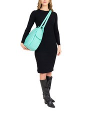 LESAC TRIO Zaino sacca in pelle nappa verde salvia chiaro - Borse Donna - 6