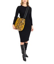 LESAC TRIO Zaino sacca in pelle stampa pitone pitone marrone - Borse Donna - 6