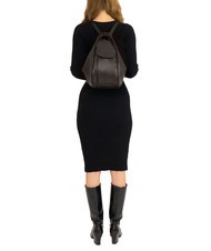 LESAC TRIO  Zaino sacca in pelle martellata nero25 - Borse Donna - 5