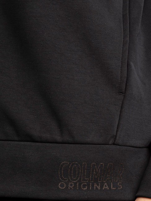 GIRLY Felpa con cappuccio full zip black - Felpe Donna