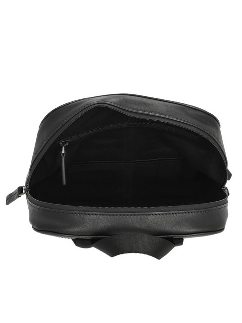 DAMIANO Zaino in pelle porta pc 14" nero/rutenio scuro opaco - Zaini da lavoro porta PC