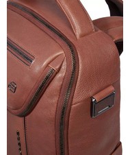 PIQUADRO CRONUS  Zaino porta PC 13", in pelle MARRONE - Zaini da lavoro porta PC - 3