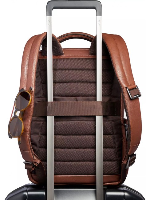 CRONUS  Zaino porta PC 13", in pelle MARRONE - Zaini da lavoro porta PC