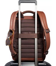 PIQUADRO CRONUS  Zaino porta PC 13", in pelle MARRONE - Zaini da lavoro porta PC - 4