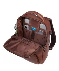 PIQUADRO CRONUS  Zaino porta PC 13", in pelle MARRONE - Zaini da lavoro porta PC - 5