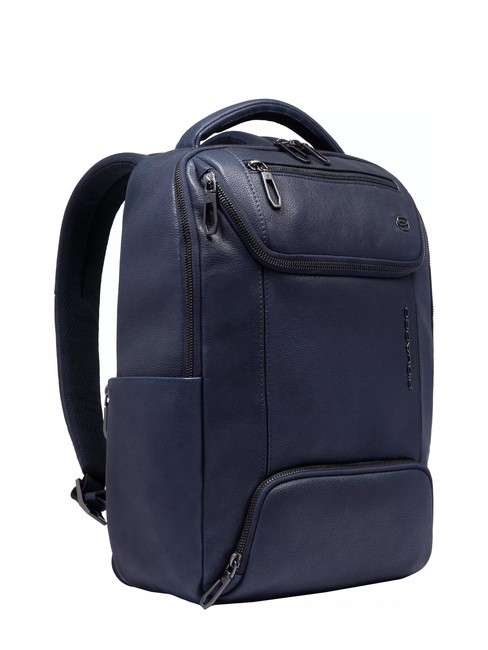 CRONUS  Zaino porta PC 13", in pelle blu - Zaini da lavoro porta PC