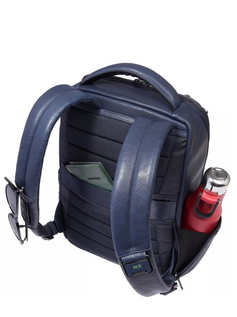 CRONUS  Zaino porta PC 13", in pelle blu - Zaini da lavoro porta PC