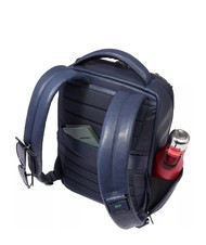 PIQUADRO CRONUS  Zaino porta PC 13", in pelle blu - Zaini da lavoro porta PC - 3
