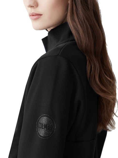 CONNECTIVE Felpa collo alto full zip black - Felpe Donna