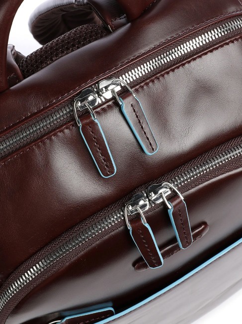 BLUE SQUARE Zaino in pelle porta PC 14" MOGANO - Zaini da lavoro porta PC