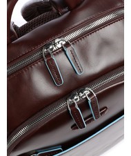 PIQUADRO BLUE SQUARE Zaino in pelle porta PC 14" MOGANO - Zaini da lavoro porta PC - 3