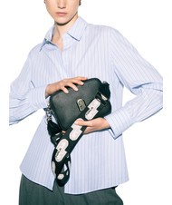 FURLA GARDENIA Borsa camera case in pelle stampa keria nero+toni ghiaccio - Borse Donna - 3