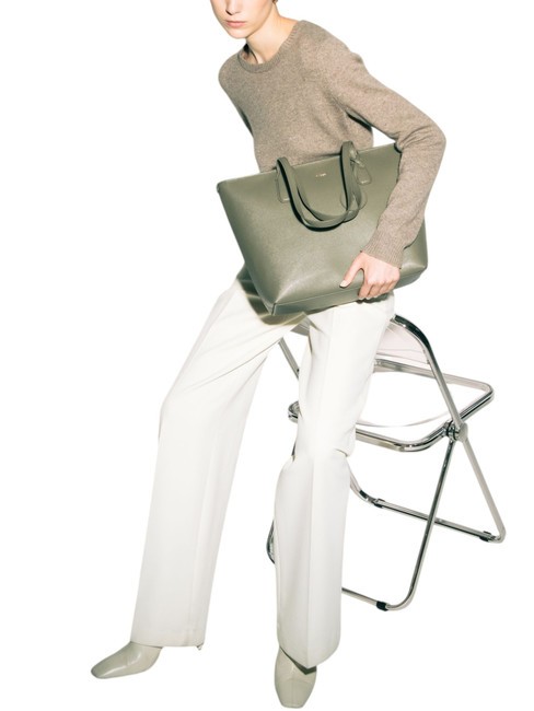 CLASSIC Borsa shopper in pelle stampa andromeda sage - Borse Donna