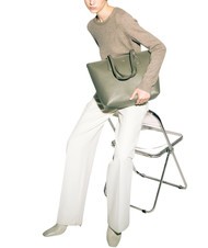 FURLA CLASSIC Borsa shopper in pelle stampa andromeda sage - Borse Donna - 3