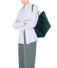 FURLA CLASSIC Borsa shopper in pelle stampa andromeda Nero - Borse Donna - 3