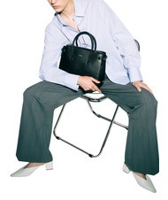 FURLA GARDENIA Borsa a mano in pelle stampa andromeda Nero - Borse Donna - 3