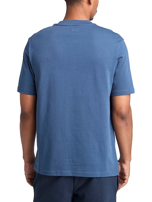 EMBROIDERY TONAL T-shirt in cotone dark denim - T-shirt Uomo