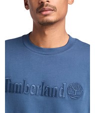 TIMBERLAND EMBROIDERY TONAL T-shirt in cotone dark denim - T-shirt Uomo - 3