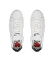 LOVE MOSCHINO BOLD 40 Sneakers in pelle bianco/nero - Scarpe Donna - 4