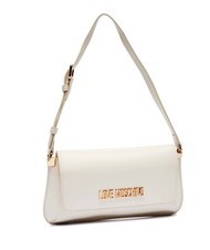 LOVE MOSCHINO LOGO LETTERING Borsa a spalla avorio - Borse Donna - 2