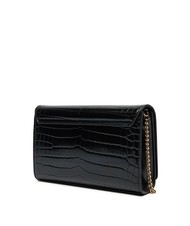 LOVE MOSCHINO CROCO Pochette a tracolla croco nero - Borse Donna - 2